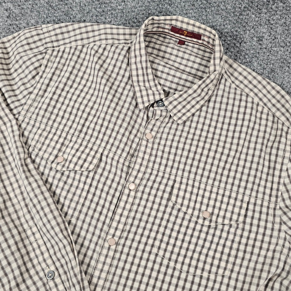 7 For All Mankind Mens XL Plaid Long Sleeve Button‎ Up Shirt